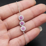 Floral Style Women Jewelry Pull Tie Chain Bracelet