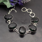GreenTopaz Women Chain Links Bracelet 7.75 Inch
