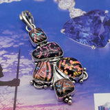 Hermosa Jewelry Dichroic Glass Pendant Necklace Charm