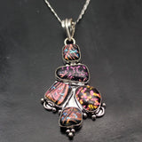 Hermosa Jewelry Dichroic Glass Pendant Necklace Charm