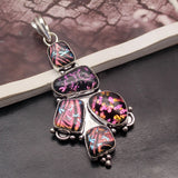 Hermosa Jewelry Dichroic Glass Pendant Necklace Charm
