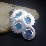 Dichroic Glass Charm Necklace Pendant for Women