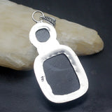 Hermosa Jewelry Royal Rainbow Dichroic Glass Silver Pendant Necklace