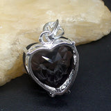 Purple Amethyst Heart Charm Necklace Pendant for Women