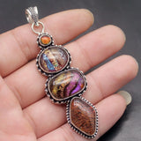 Beautiful Dichroic Glass Pendant Necklace Charm