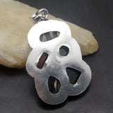 Hermosa Dichroic Glass Silver Pendant Necklace