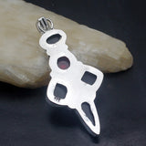 Natural Dichroic Glass Silver Pendant Necklace Charm DH09