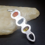 Hermosa Jewelry Hot Dichroic Glass Charm Necklace Pendant