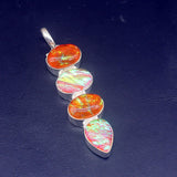 Hermosa Jewelry Hot Dichroic Glass Charm Necklace Pendant