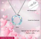Hermosa Crystal Pendant Necklace Chain 20 inch