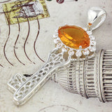 Hermosa Women Jewelry Lucky Orange Key Style Pendant