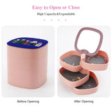 4-Layer Rotatable Heroes Jewelry Storage Box for Women