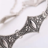 Antique Silver Plate Short Chokers Necklaces for Women