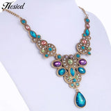Hesiod Pink Rhinestone Necklace Pendant Vintage Lady Choker Necklace
