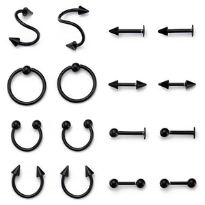 Colorful Titanium Nose Ring Body Clip Hoop Women Septum Piercing Jewelry