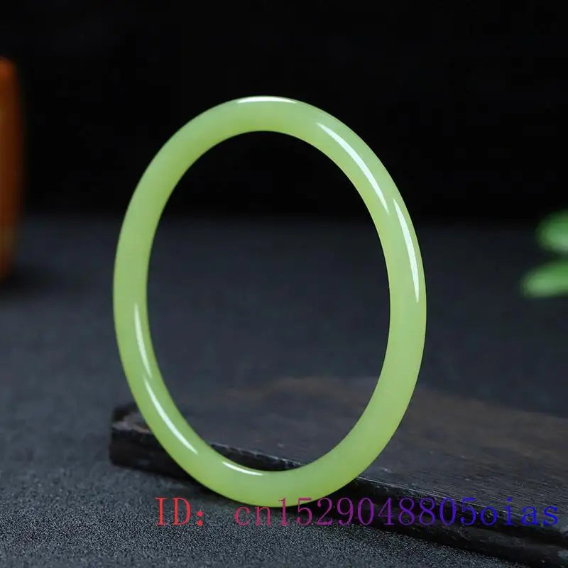 Vintage Hetian Jade Bracelets Carved Gemstone Jewelry Bangles for Men Women