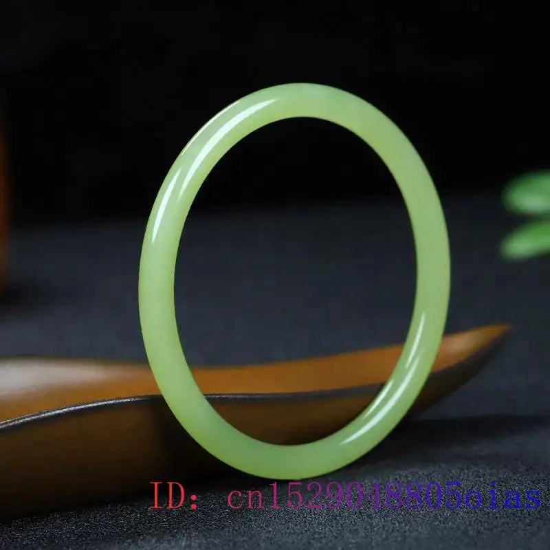 Vintage Hetian Jade Bracelets Carved Gemstone Jewelry Bangles for Men Women