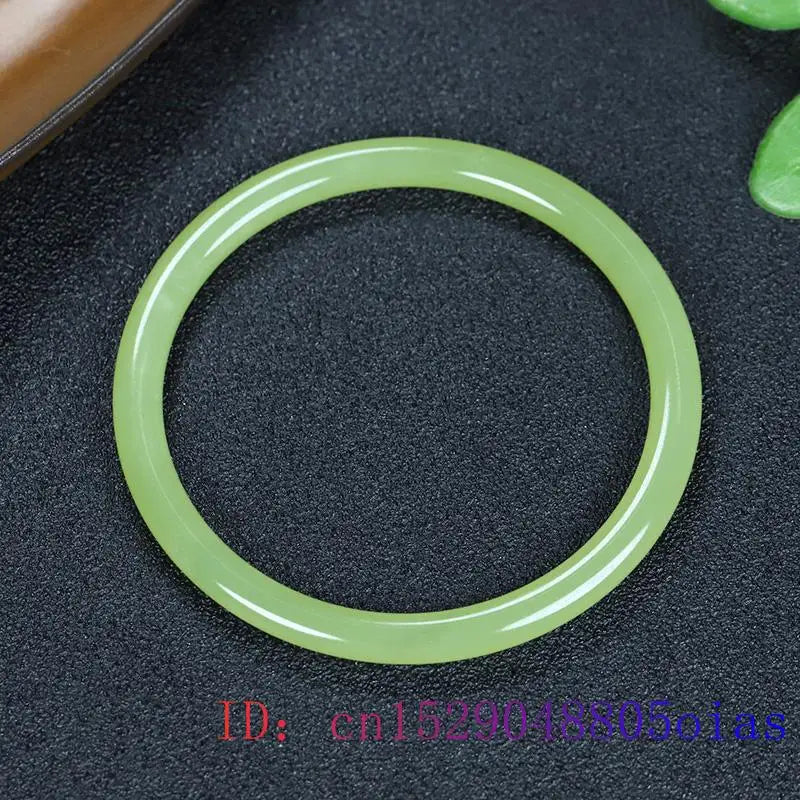 Vintage Hetian Jade Bracelets Carved Gemstone Jewelry Bangles for Men Women