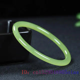 Vintage Hetian Jade Bracelets Carved Gemstone Jewelry Bangles for Men Women