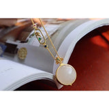Hetian Jade Gray Jade Carved Niche for Buddha Sachet Ball Pendant
