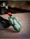 Hetian Jade Pixiu Pendant Necklace Charms Gemstone Amulet Natural Amulets