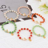 Hetian Jade Rabbit Charm Bracelet Red Marau Hand-woven Rope Beaded Bracelets