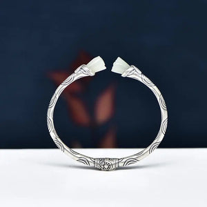 Hetian Jade Silver Bracelet Female S925 Sterling Silver Vintage