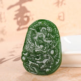 Hetian Yuyu Yusheng Dragon Pendant for Men
