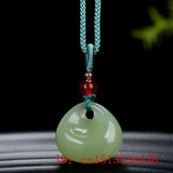 Hetian Jade Ruyi Pendant Double Sided Carved Buddhism Women Jadeite Jewelry