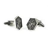 Hexagon Batik Motif Cuff Links Birthday Wedding Father's Gift Cuff Links