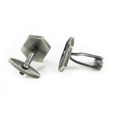 Hexagon Batik Motif Cuff Links Birthday Wedding Father's Gift Cuff Links