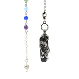 Hexagon Quartz Pendant Dowsing 7 Chakra Healing Pendulum