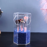 Plastic Makeup Organizer Storage Box Brush Holder 12*22cm