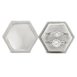Vintage Double Ring with Detachable Lid for Wedding Ceremony
