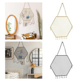 Metal Grid Wall Shelf Earring Organizer Jewelry Holder