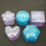 Hexagon Storage Box Epoxy Mould Crystal UV Mirror DIY Table Desktop