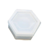 Hexagon Storage Box Epoxy Mould Crystal UV Mirror DIY Table Desktop