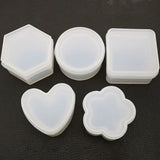 Hexagon Storage Box Epoxy Mould Crystal UV Mirror DIY Table Desktop