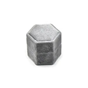 Hexagon Velvet Ring Box Double Ring Display
