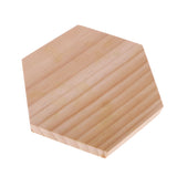 Wooden Hexagon Jewelry Watch Display Stand Organizer