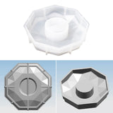 Hexagonal Clock Crystal Epoxy Resin Mold Wall Clocks Silicone Mould DIY Crafts