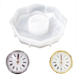 Hexagonal Clock Crystal Epoxy Resin Mold Wall Clocks Silicone Mould DIY Crafts