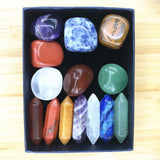 Hexagonal Column Crystal Power Stone Set Chakela Stone Seven Chakra