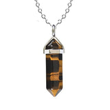 Hexagonal Crystal Pendant Necklace Reiki Multicolor