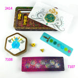 Hexagonal Long Dice Storage Box Silicone Mold DIY Rectangular Dice Storage