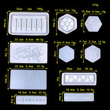 Hexagonal Long Dice Storage Box Silicone Mold DIY Rectangular Dice Storage