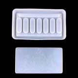 Hexagonal Long Dice Storage Box Silicone Mold DIY Rectangular Dice Storage