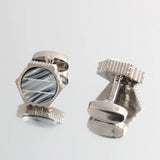 Hexagonal Mottled Shells Cufflinks