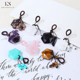 Hexagonal Gemstone Pendants for DIY Jewelry Making
