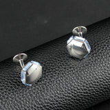 Czech Crystal Copper Cufflinks for Tuxedo Shirts